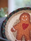ジュートラウンドマット (Heart Gingerbread ER)